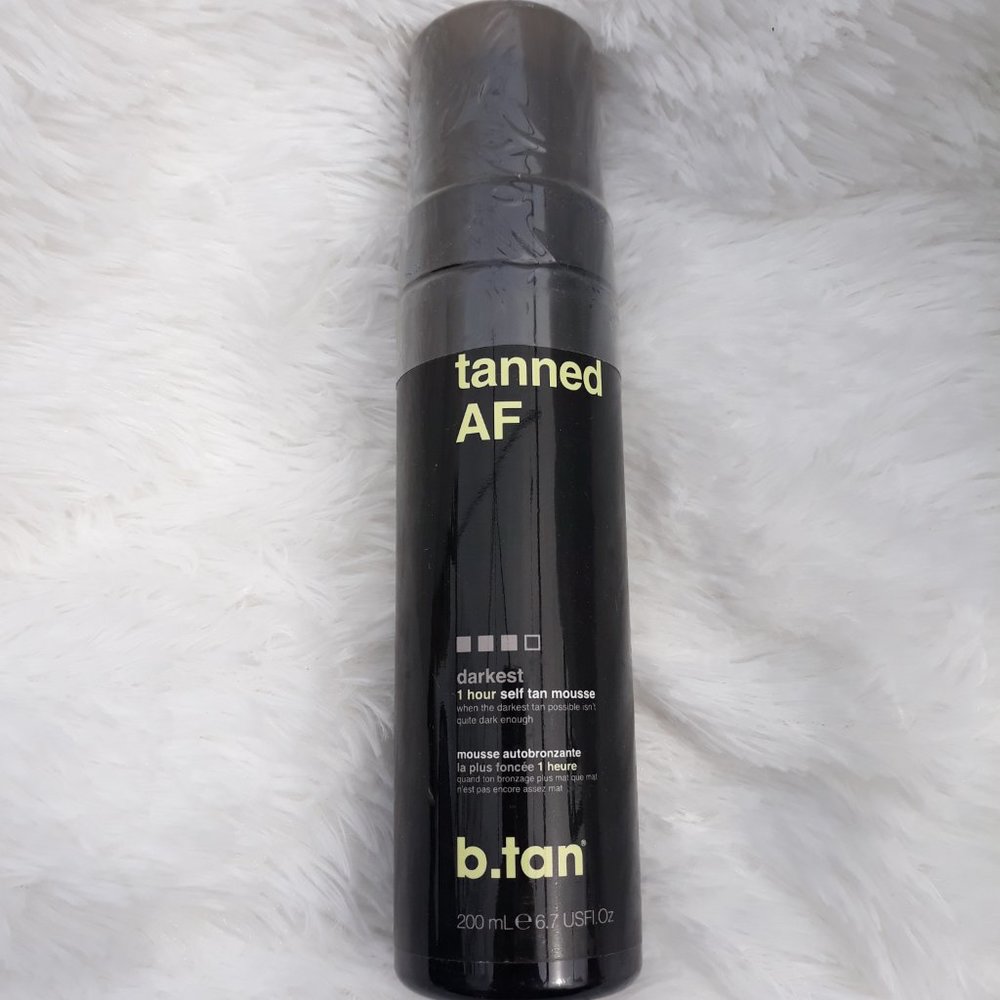 Tanned AF ~ 1 Hour Self Tan Mousse ~ "DARKEST" (6.7 fl oz) SEALED!!! - Picture 4 of 4